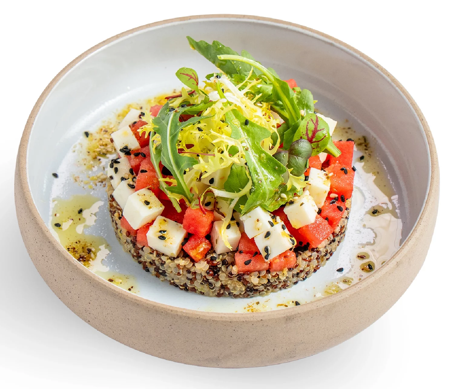 Quinoa with Watermelon & Halloumi