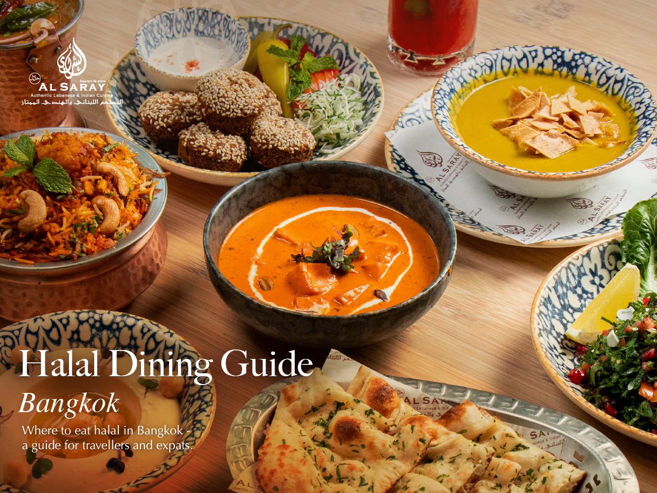 Halal food guide Bangkok — butter chicken, biryani, falafel and mezze at Al Saray